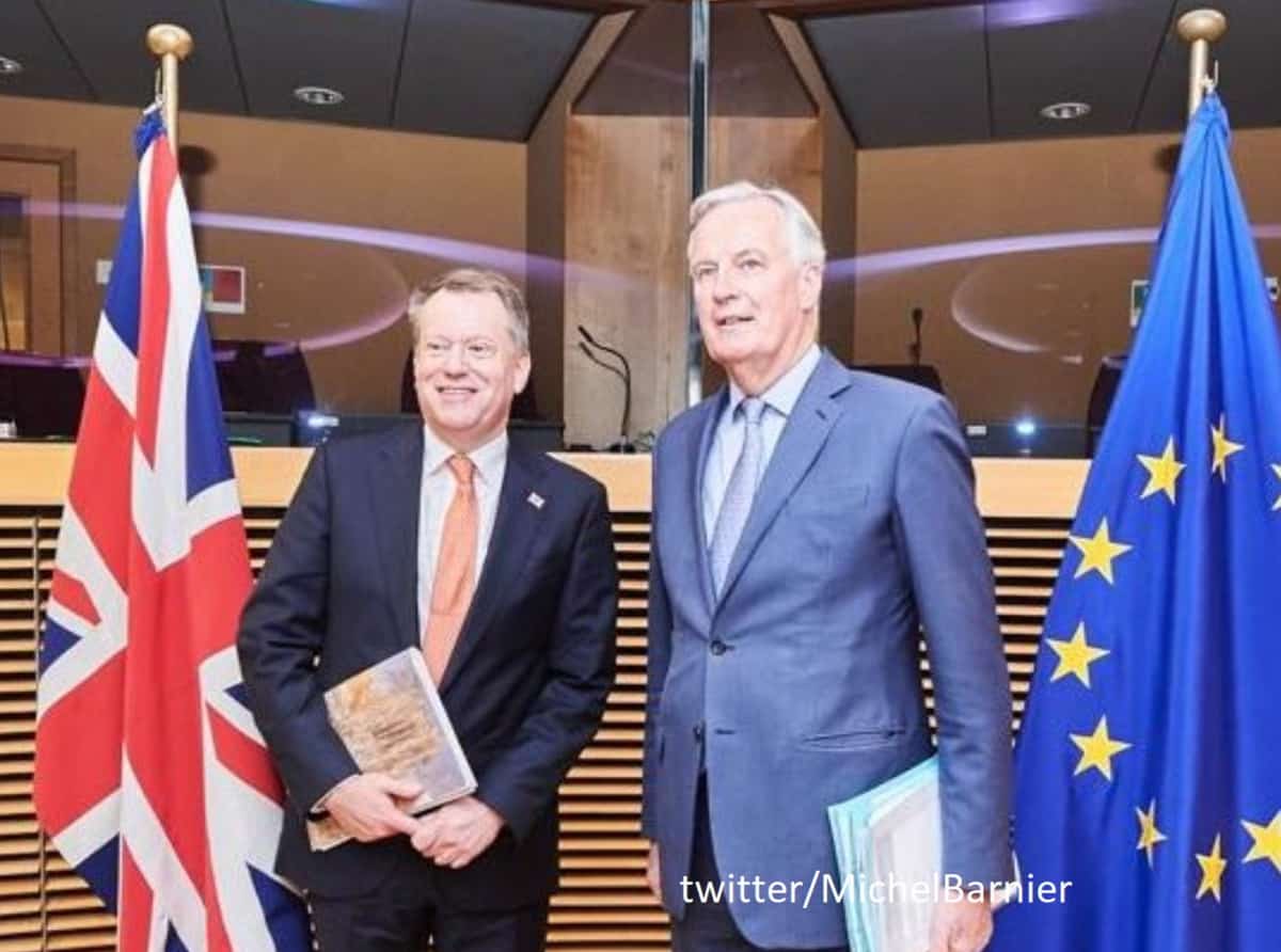 Frost: nie ma podstaw, by Barnier przyjeżdżał w poniedziałek do Londynu