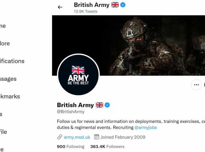 W. Brytania/ Włamanie na konta armii na Twitterze i YouTube