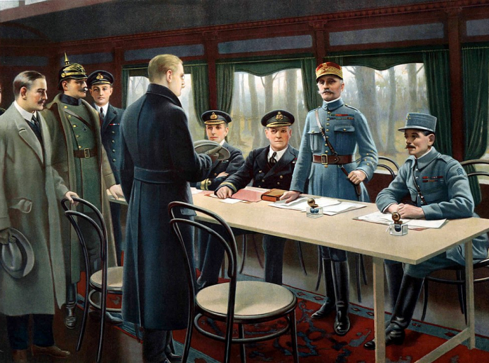 Marszałek Ferdinand Foch przyjmuje delegację niemiecką  Wikipedia